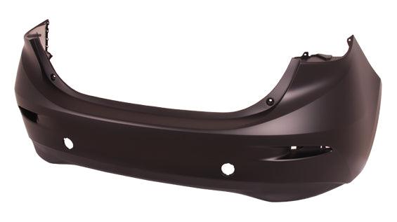 2014-2018 Mazda 3 Rear Bumper Primed With Textured Lower Sdn , MA1100215. Perfect fit and finish.