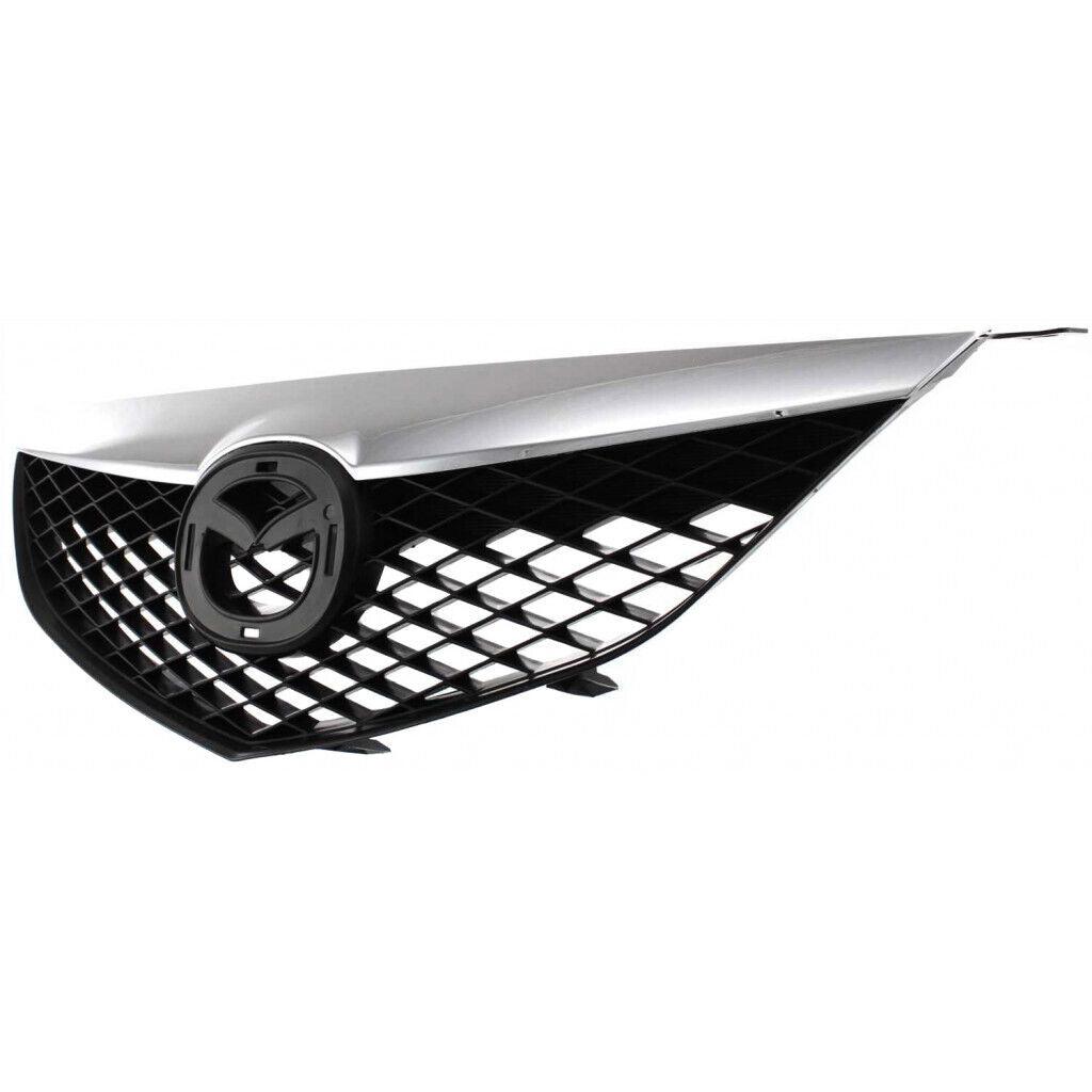 2003-2005 Mazda 6 Grille With Chrome Moulding Std , MA1200166. Precision fitment for collision repair.