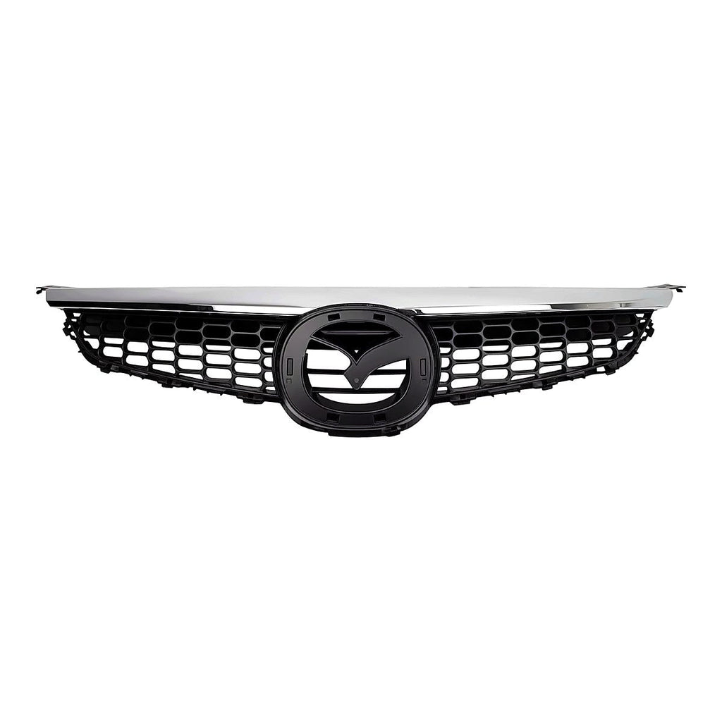 2007-2009 Mazda Cx9 Grille Chrome Black, ma1200184. Front view.