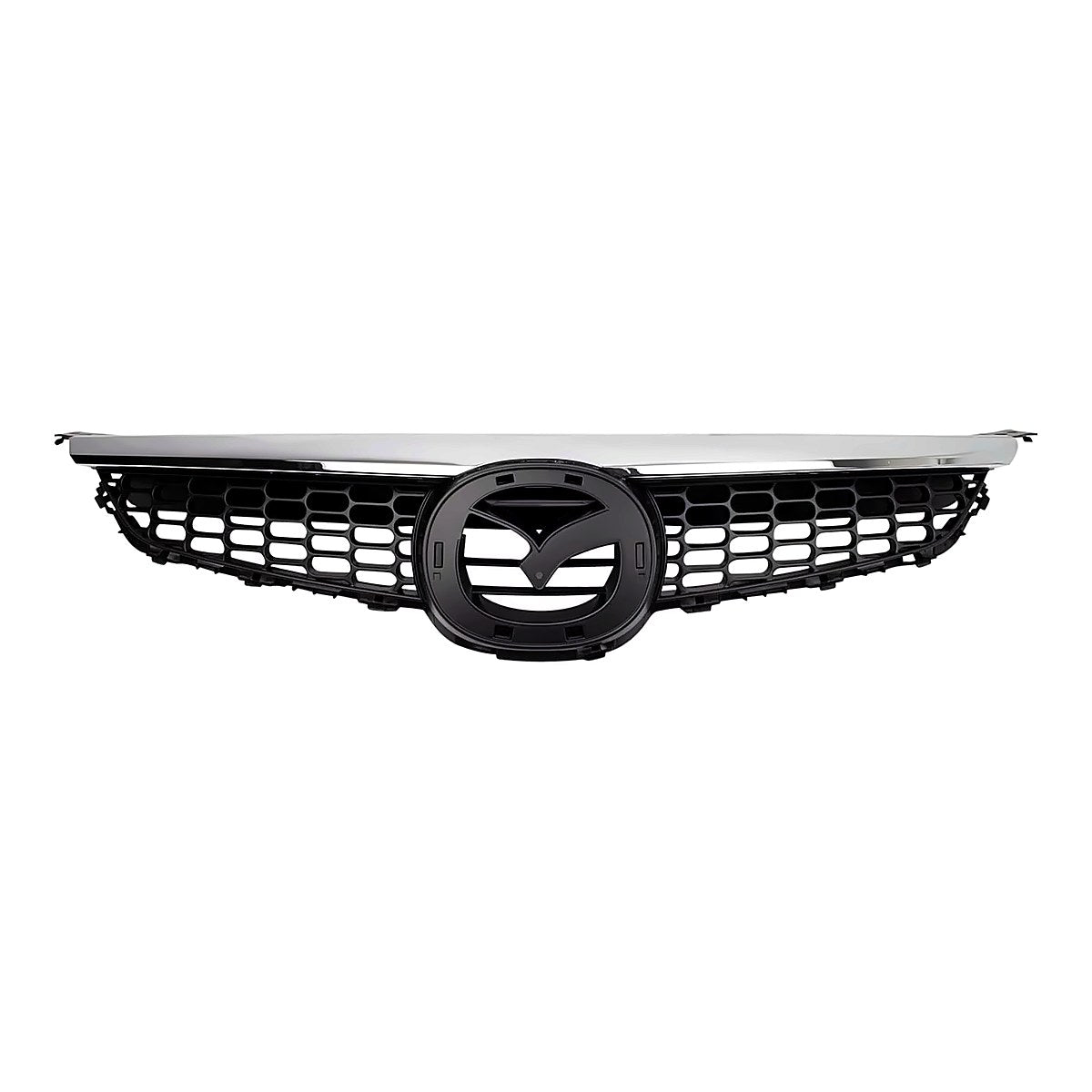 2007-2009 Mazda Cx9 Grille Chrome Black, ma1200184. Front view.
