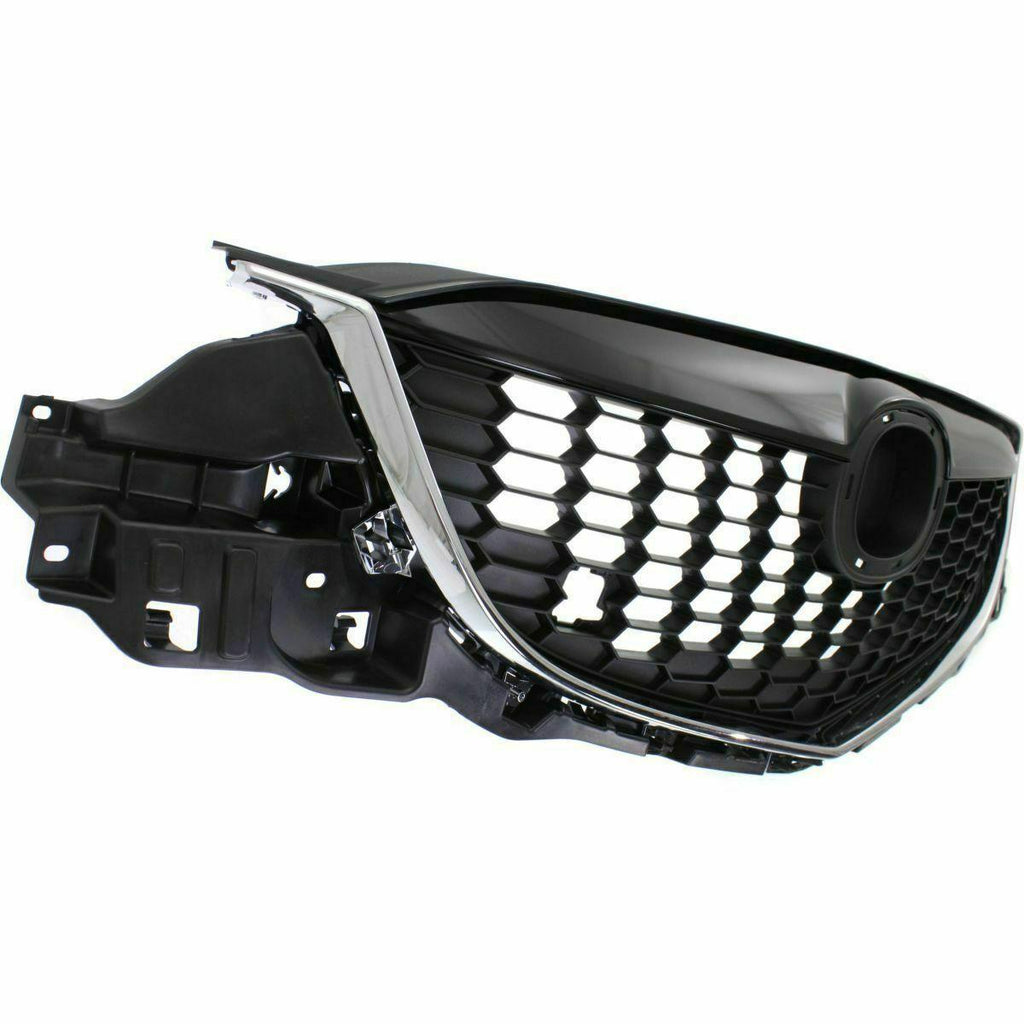 2013-2015 Mazda CX5 Grille Partial Painted-Bk With Chrome Mldg , MA1200187. High-quality aftermarket part.