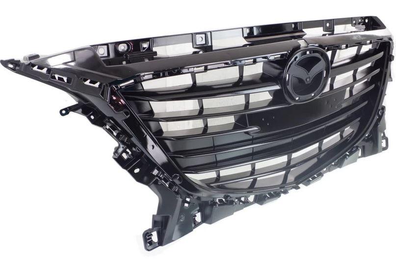 2014-2016 Mazda 3 Grille Black Glossy Black Insert Without Adaptive Cruise , MA1200196. Made with quality materials.