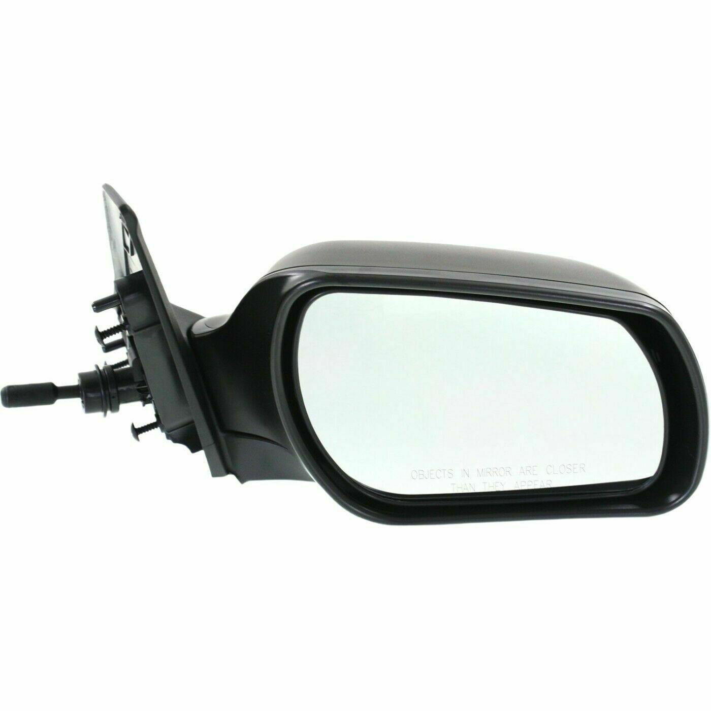 2004-2009 Mazda 3 Mirror Passenger Side Manual , MA1321141. Side view of the replacement part.
