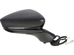 2019-2023 Mazda 3 Door Mirror Passenger Side Power , MA1321232. Side view of the replacement part.