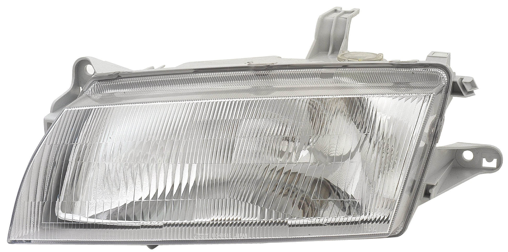 1997-1998 Mazda PROTEGE Head Lamp Driver Side , MA2502112. Side view of the replacement part.