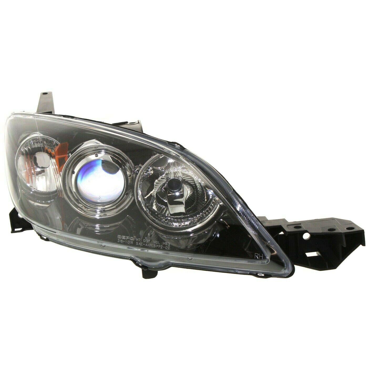 2004-2009 Mazda 3 Head Lamp Passenger Side Hb Halogen , MA2519107. High-quality aftermarket part.