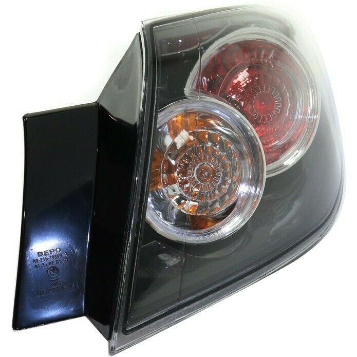 2007-2009 Mazda 3 Tail Lamp Passenger Side Hb Std , MA2805106. Side view of the replacement part.