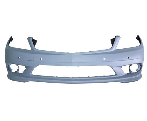 2008-2011 Mercedes C300 Front Bumper , MB1000366. Installed view for reference.