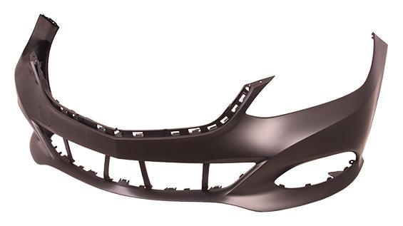 2014-2016 Mercedes E350 Front Bumper Primed Without Sensor Without Amg Sport Pkg , MB1000427. Side view of the replacement part.