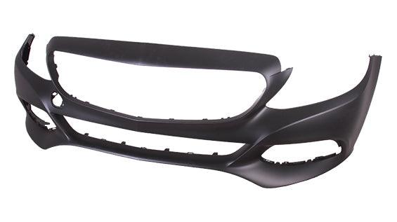 2017-2018 Mercedes C300 Convertible Front Bumper Primed Without Amg/Lux/Sensor With Camera , MB1000510. Precision fitment for collision repair.