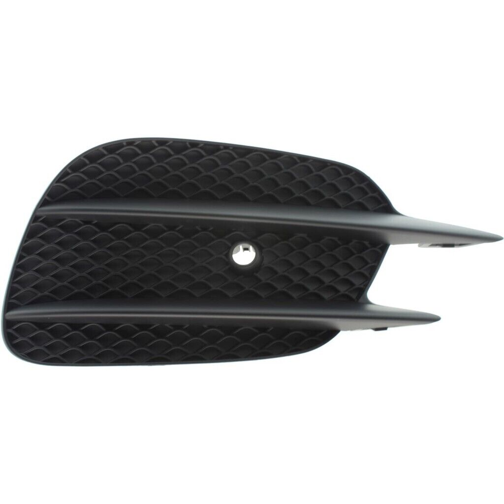 2020 Mercedes E350 Grille Front Passenger Side Textured Black With Park Assist Sensor , MB1039182. Side view of the replacement part.