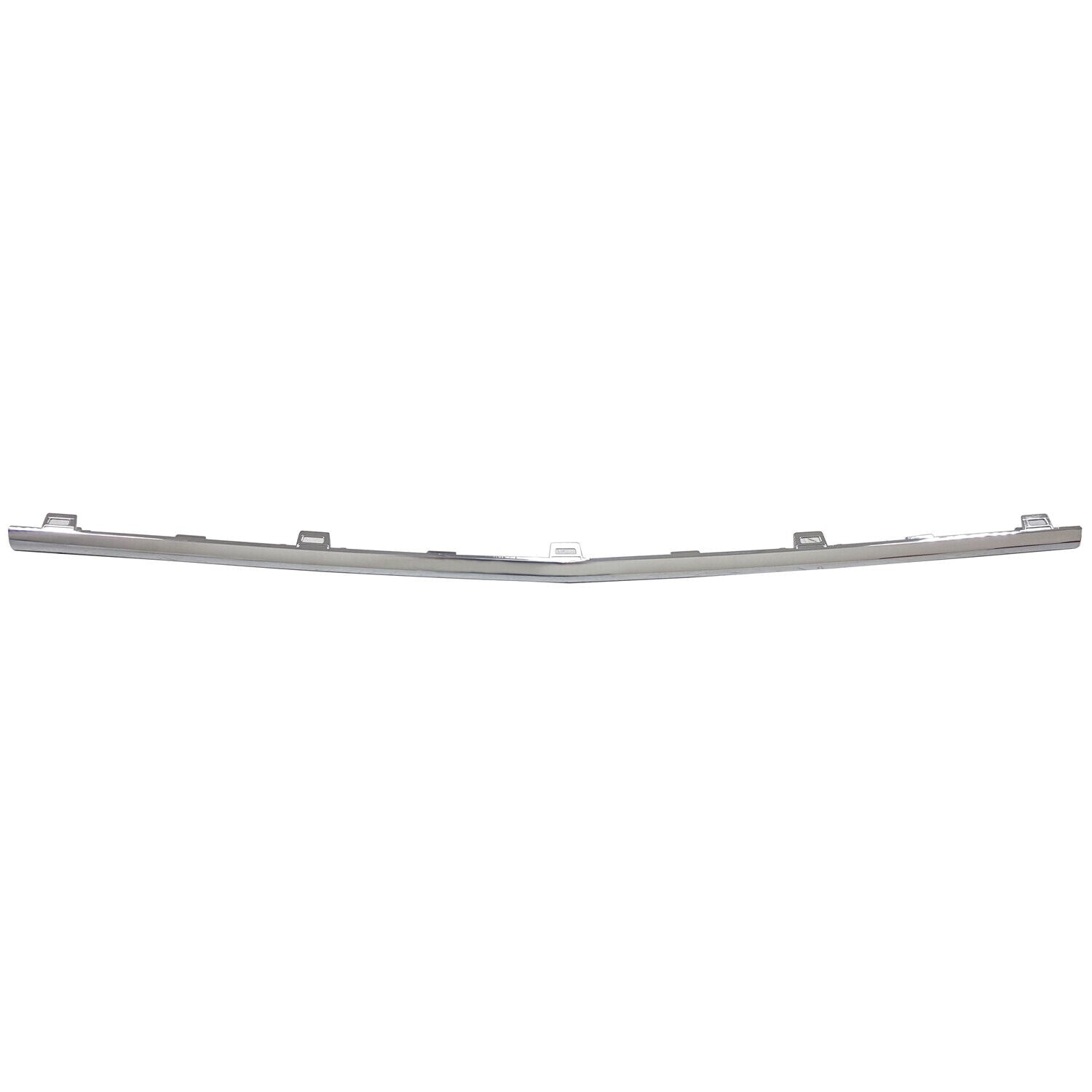 2020-2023 Mercedes GLE350 Bumper Molding Front Center Chrome With Amg , MB1044160. Side view of the replacement part.