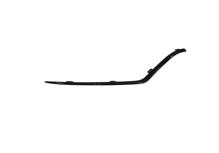 2020-2023 Mercedes GLE350 Bumper Molding Front Passenger Side Bright Black With Amg , MB1047187. OEM-style replacement.