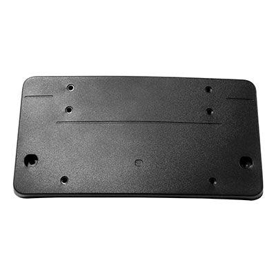 2017-2018 Mercedes C300 Sedan License Plate Bracket Front Texture Black With Amg , MB1068128. Angle view for visual reference.