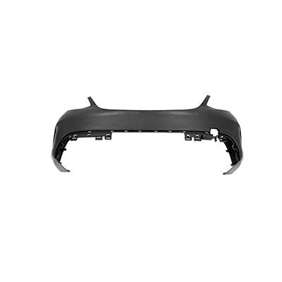 2015-2016 Mercedes C300 Rear Bumper Primed Gray With Amg Style Without Sensor , MB1100367. Factory-style replacement part.