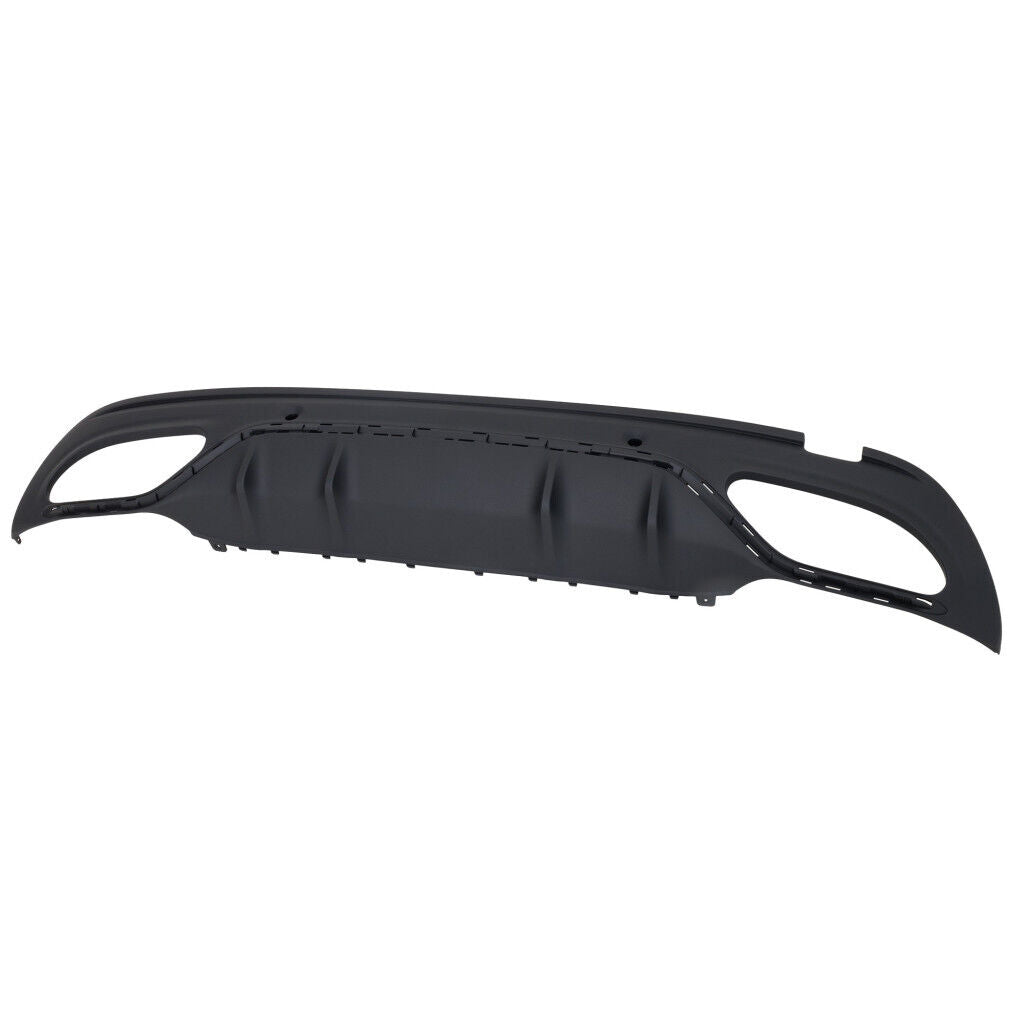 2019-2021 Mercedes C300 Sedan Valance Rear Lower Textured Black , MB1195137. Precision fitment for collision repair.