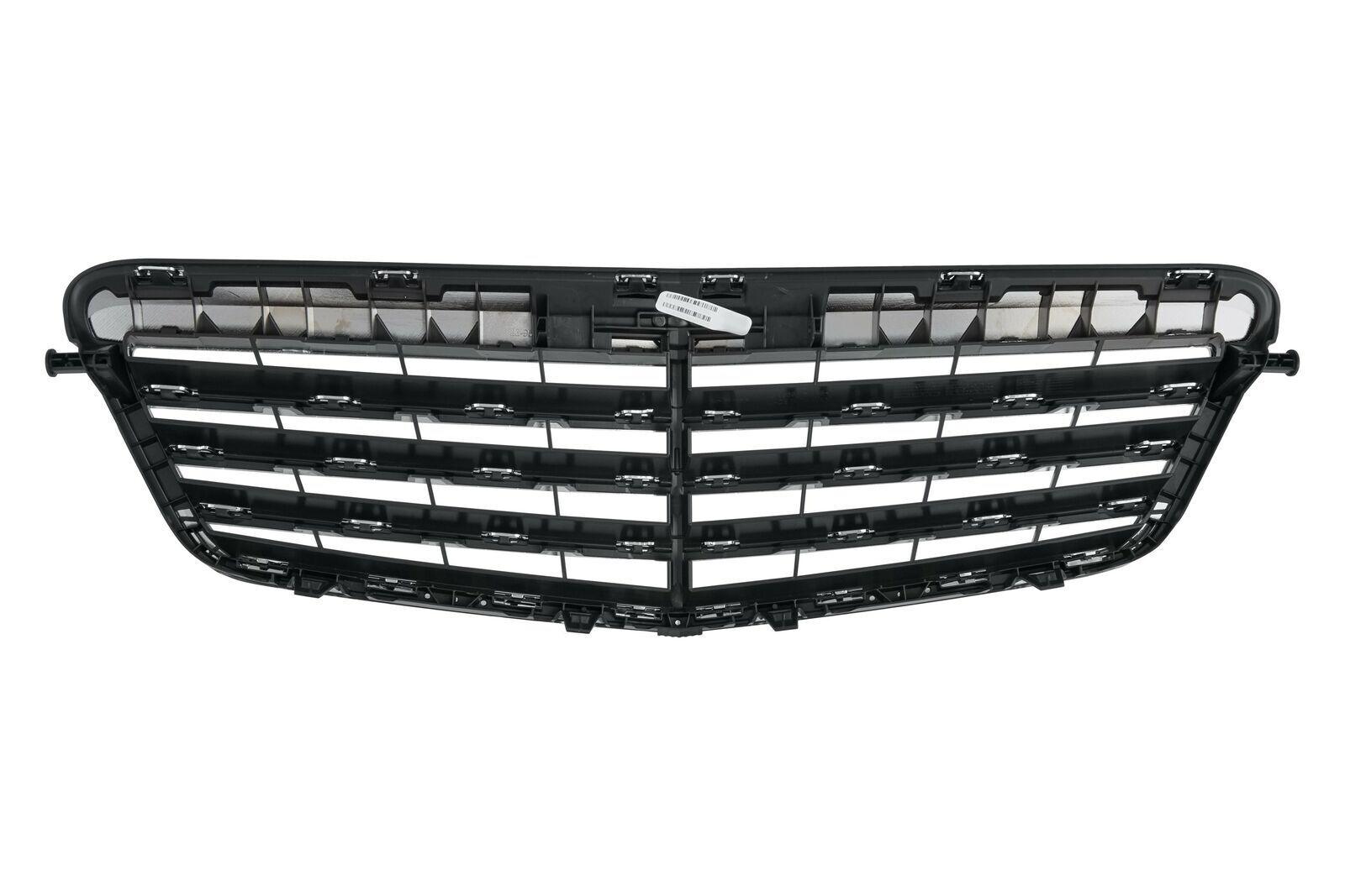 2010-2013 Mercedes E350 Grille Chrome With 7 Mldg/Frame , MB1200155. Exact fit for vehicle restoration.