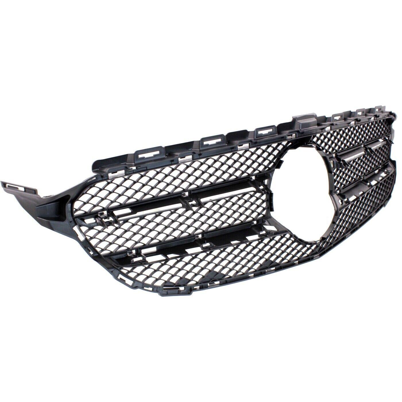 2017-2018 Mercedes C300 Sedan Grille Inner Matte Dark Gray , MB1200172. Precision fitment for collision repair.