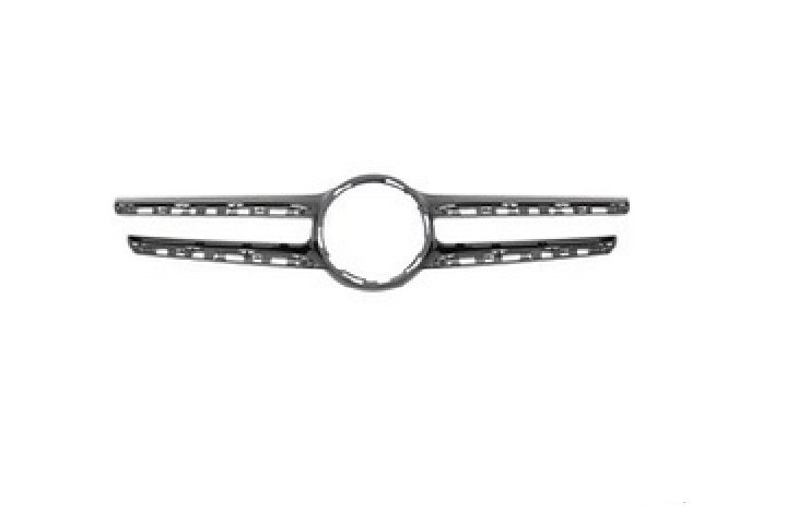 2020 Mercedes E350 Grille Molding Front Bright Black Without Camera , MB1210138. OEM-style replacement.