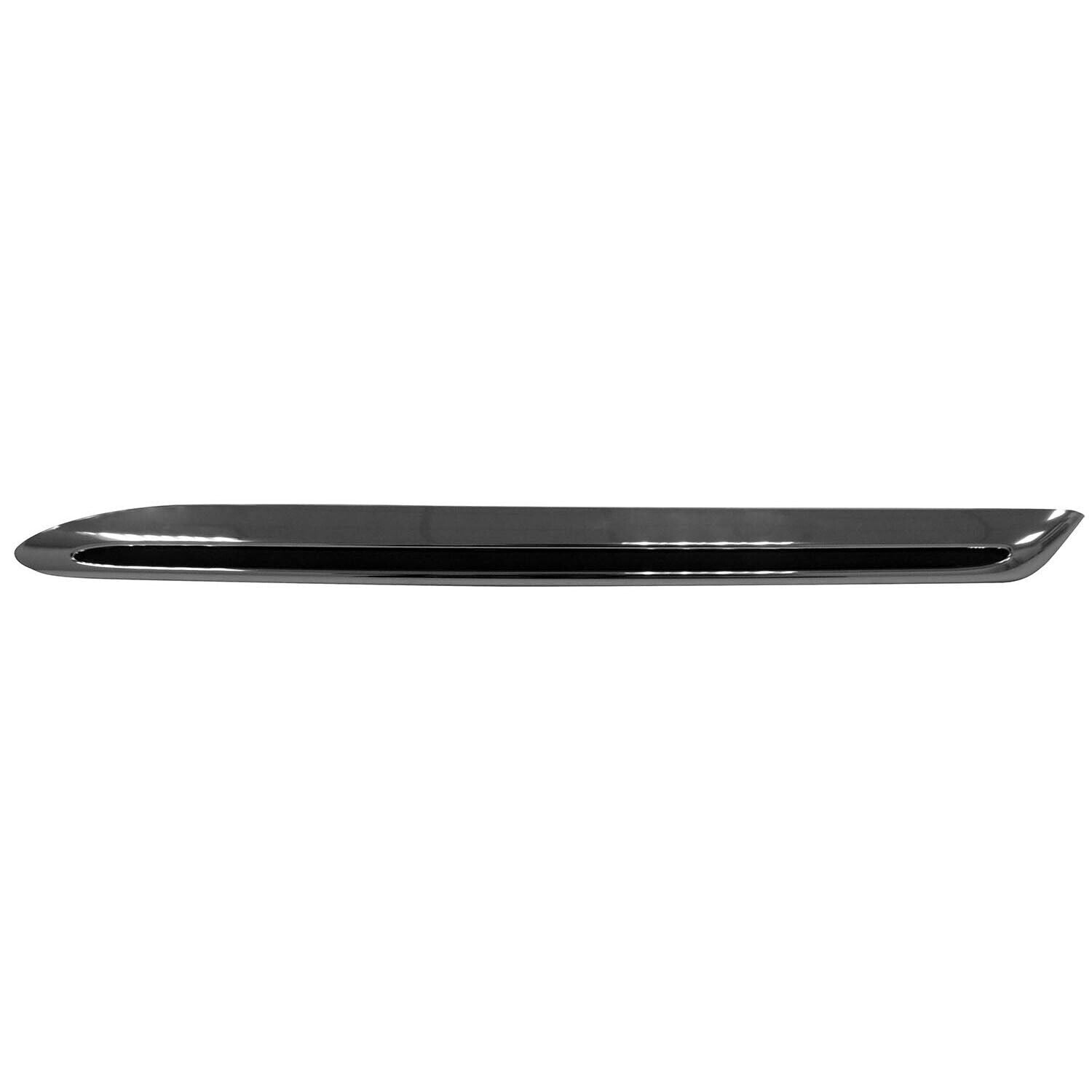 2020 Mercedes E350 Grille Molding Driver Side Lower Chrome With Sprt Pkg , MB1214105. Angle view for visual reference.