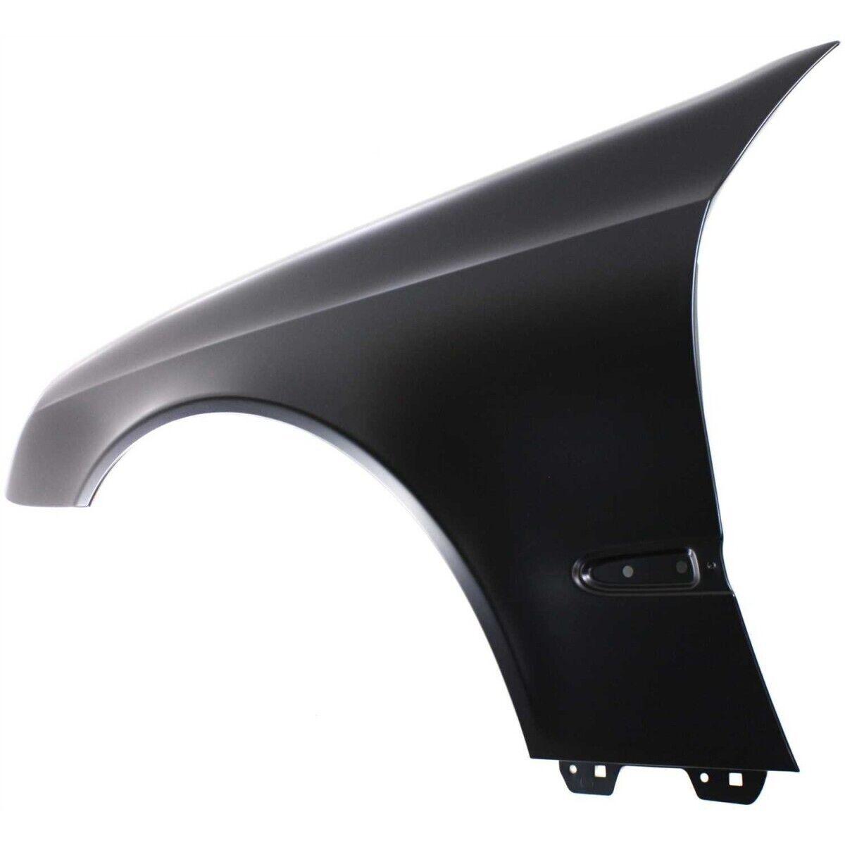2003-2006 Mercedes E500 Front Driver Side Fender , MB1240129. Side view of the replacement part.