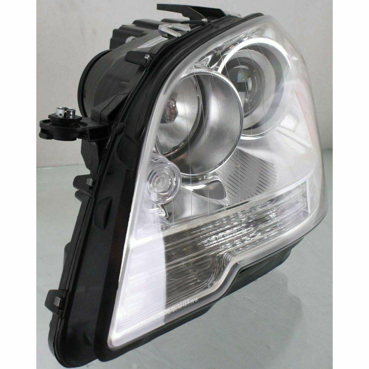 2008-2009 Mercedes ML320 Head Lamp Driver Side , MB2502171. Side view of the replacement part.