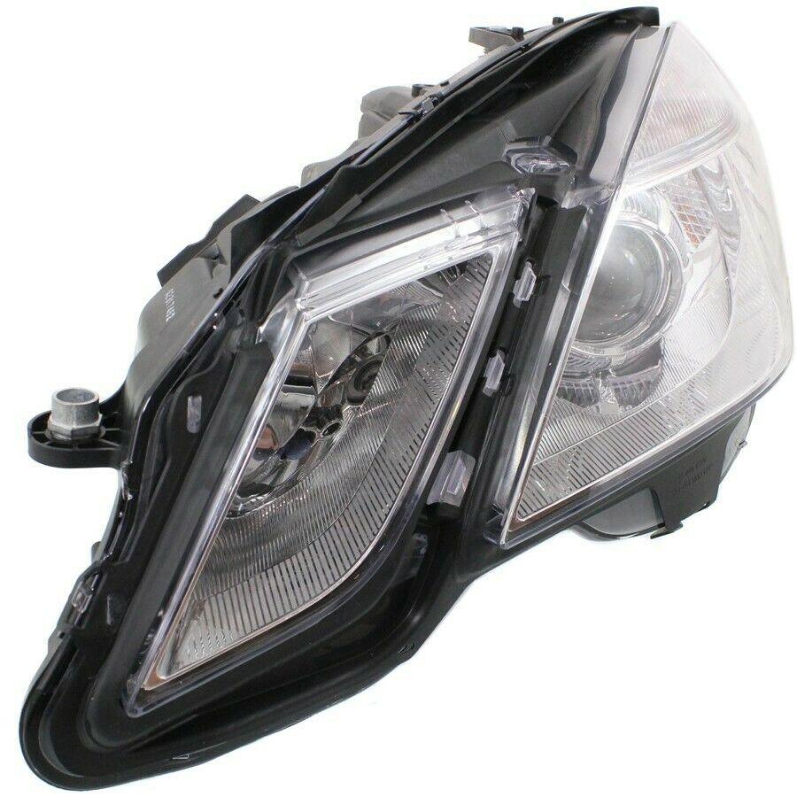 2010-2013 Mercedes E350 Head Lamp Driver Side Halogen Sdn Without Cornering Lamp , MB2502182. OEM-quality exterior component.