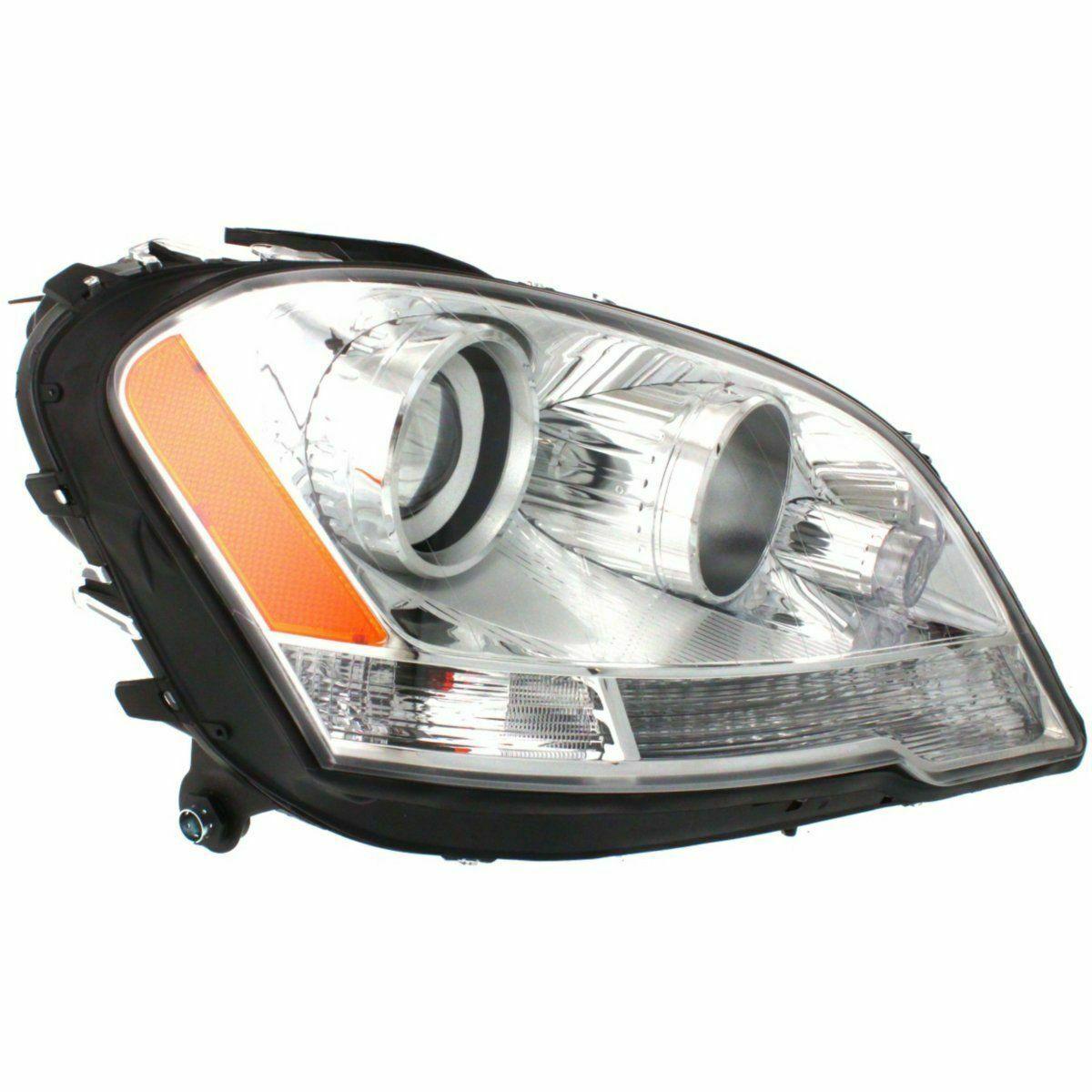 2008-2011 Mercedes ML350 Head Lamp Passenger Side , MB2503171. Side view of the replacement part.