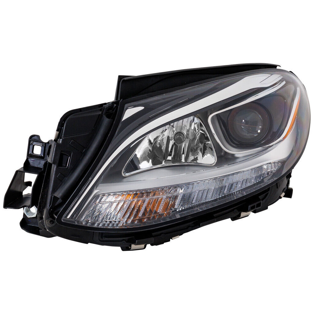 2016-2018 Mercedes GLE350 Head Lamp Driver Side Halogen Without Logo , MB2518107. Precision fitment for collision repair.