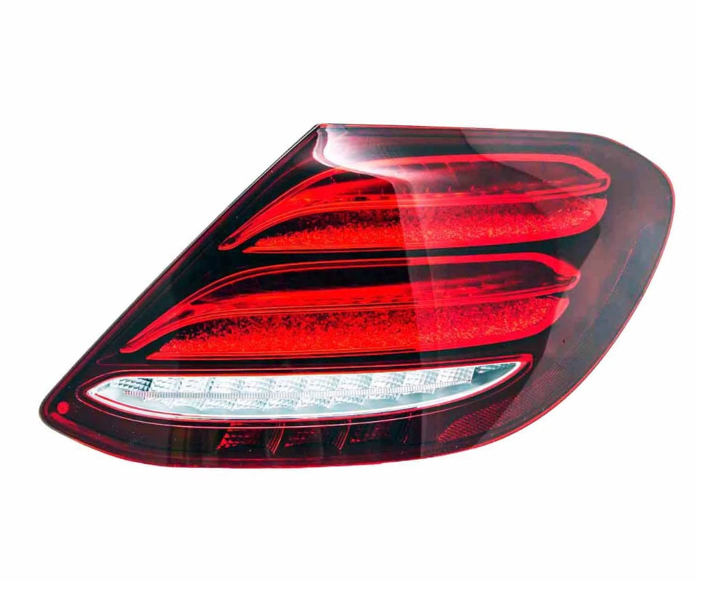 2017-2018 Mercedes E400 Tail Lamp Passenger Side Without Logo , MB2801154. Side view of the replacement part.