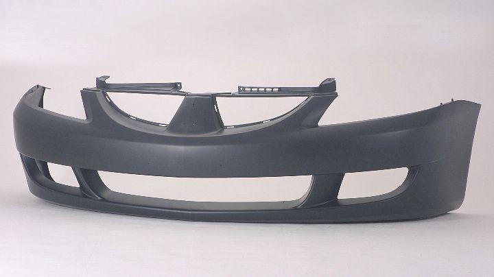 2004-2005 Mitsubishi Lancer Front Bumper Primed , MI1000300. Direct fit for easy installation.