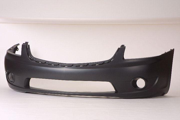 2007-2008 Mitsubishi Galant Front Bumper Primed , MI1000318. Designed for OEM alignment.