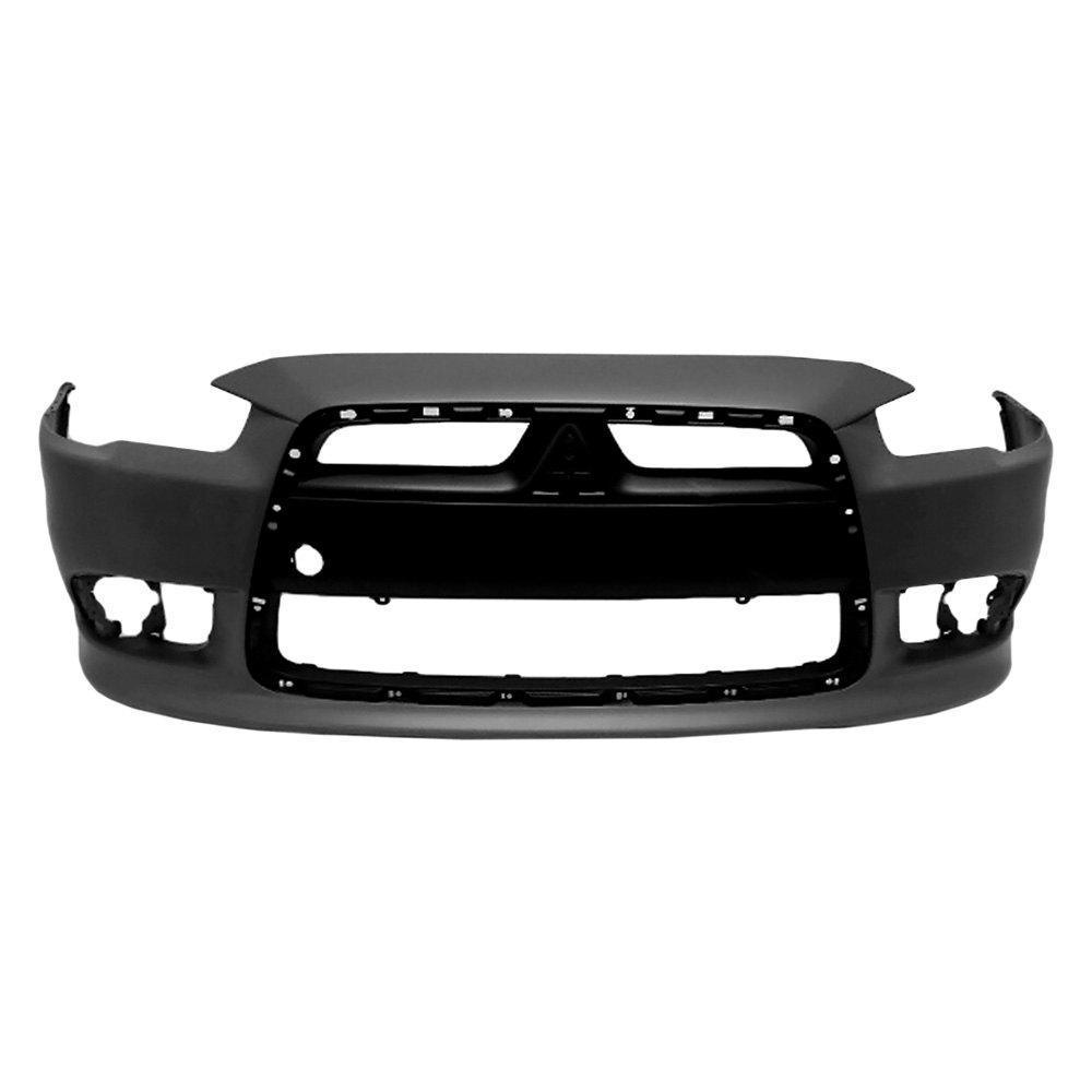 2009-2015 Mitsubishi Lancer Front Bumper Primed Turbo Ralliart Model , MI1000332. Factory-style replacement part.