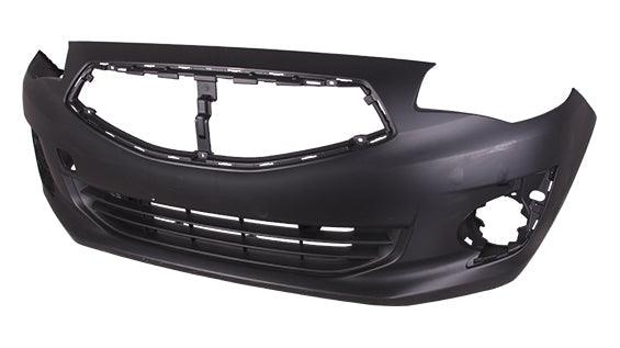 2017-2020 Mitsubishi Mirage G4 Sedan Front Bumper Primed G4 Sdn Model , MI1000344. Designed for OEM alignment.