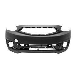2017-2020 Mitsubishi Mirage Hatchback Front Bumper Partial Primed , MI1000345. Factory-style replacement part.
