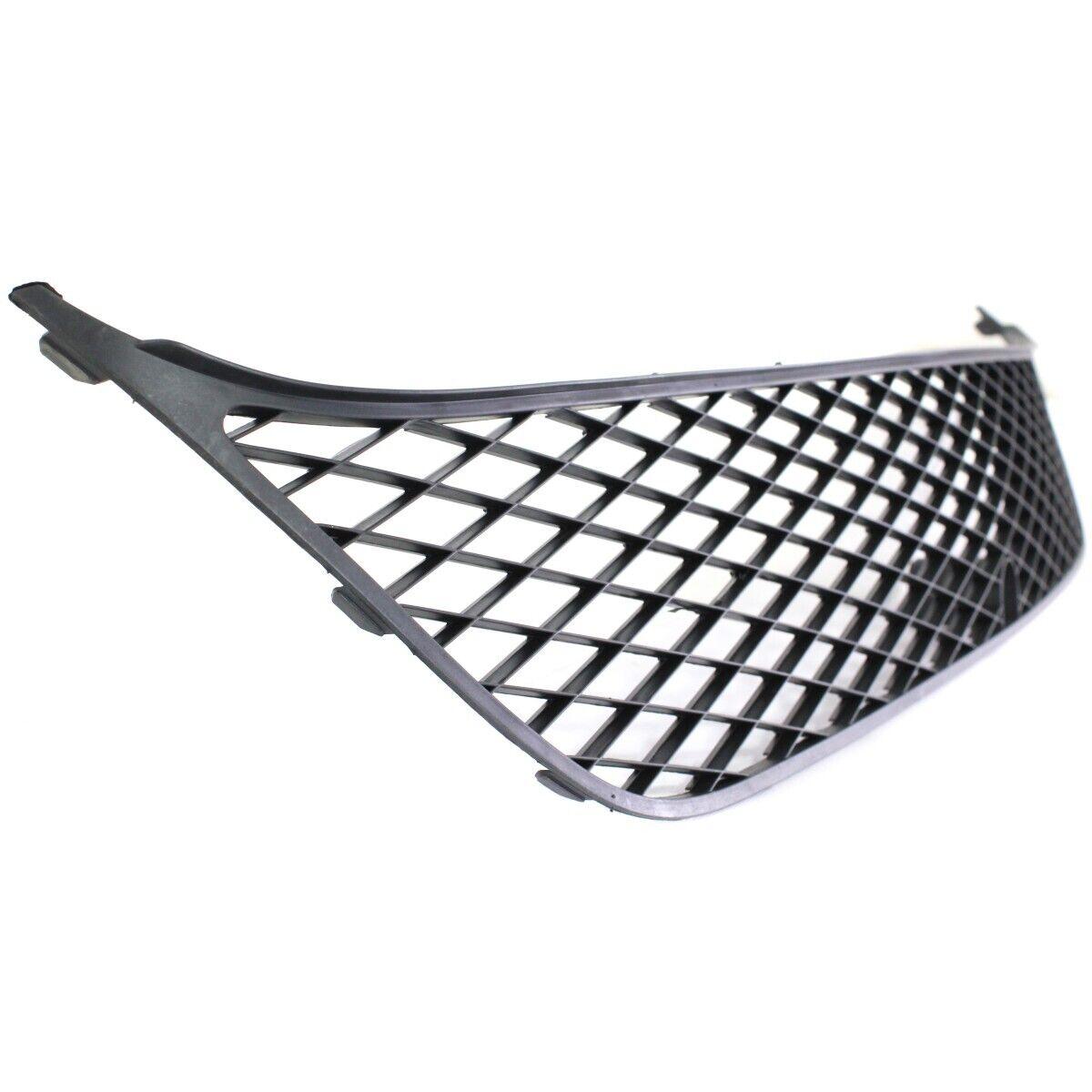 2007-2009 Mitsubishi Outlander Grille Lower (Matt-Black) Plastic , MI1036100. Designed for OEM alignment.