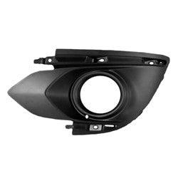 2017-2020 Mitsubishi Mirage Hatchback Fog Lamp Bezel Front Driver Side Textured Black , MI1038124. High-strength and long-lasting.
