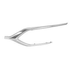 2017-2020 Mitsubishi Mirage Hatchback Fog Lamp Bezel/Cover Trim Front Driver Side Chrome , MI1046105. Designed for OEM alignment.