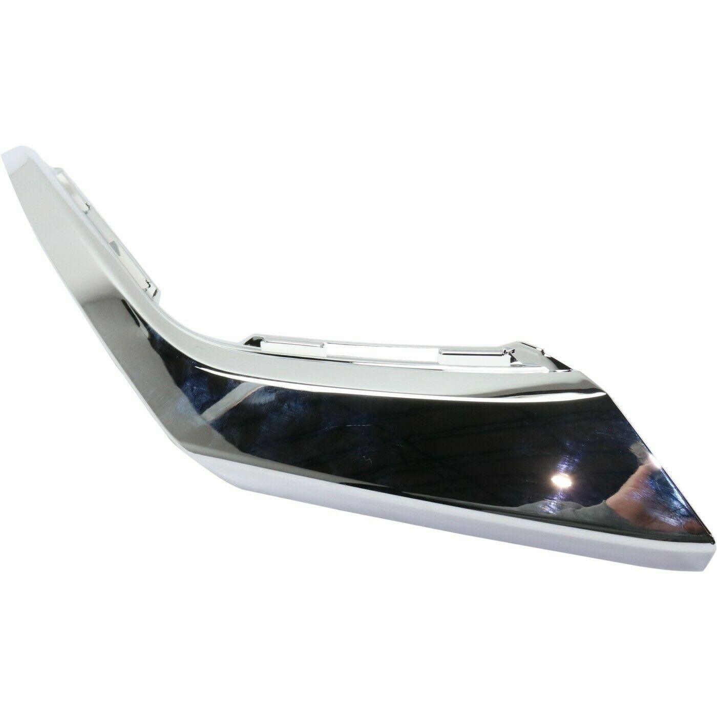 2016-2020 Mitsubishi Outlander Bumper Moulding Front Passenger Side Lower Chrome , MI1047104. OEM-style replacement.
