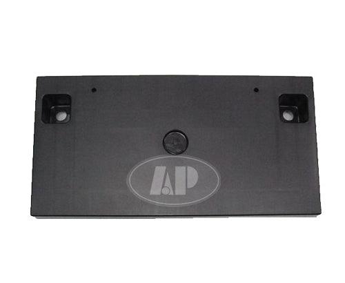 2003-2006 Mitsubishi Outlander License Plate Bracket Front (Matte-Black) , MI1068101. Angle view for visual reference.