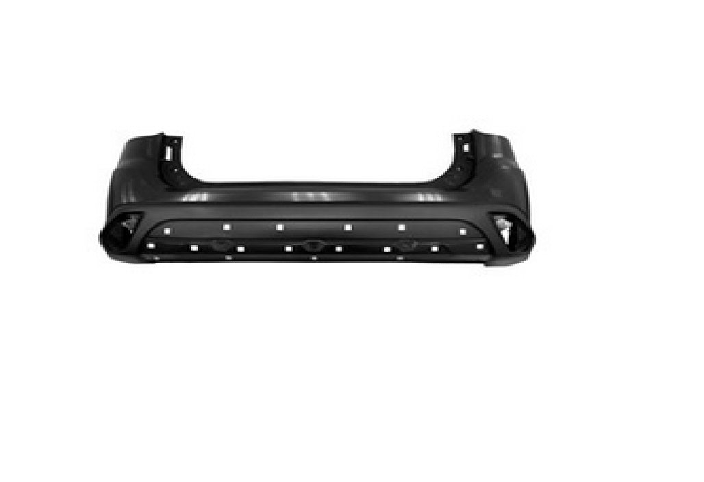 2019-2022 Mitsubishi Outlander PHEV Rear Bumper Primed , MI1100312. Side view of the replacement part.