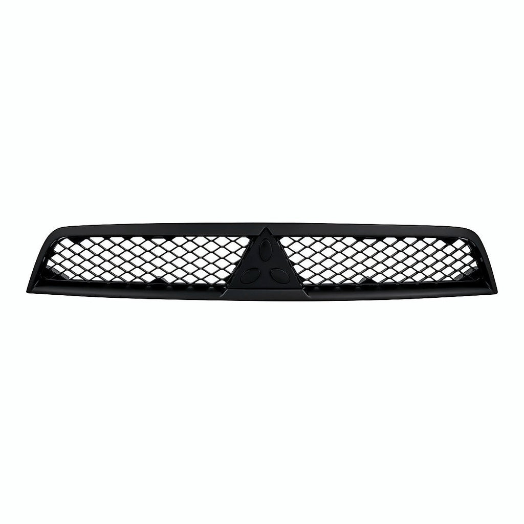 2008-2015 Mitsubishi Lancer Grille Black, mi1200254. Front view.