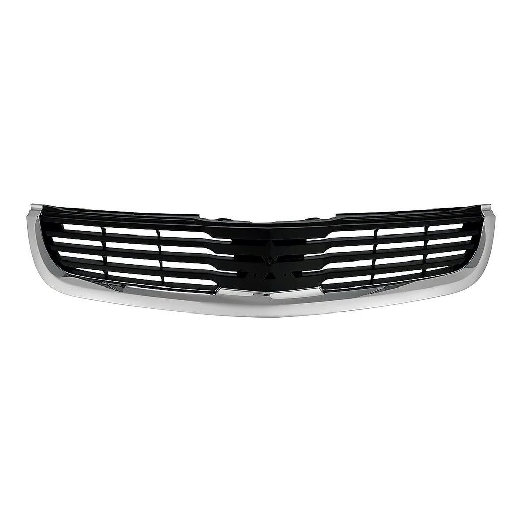 2007-2008 Mitsubishi Galant Grille Chrome Black, mi1200256. Front view.