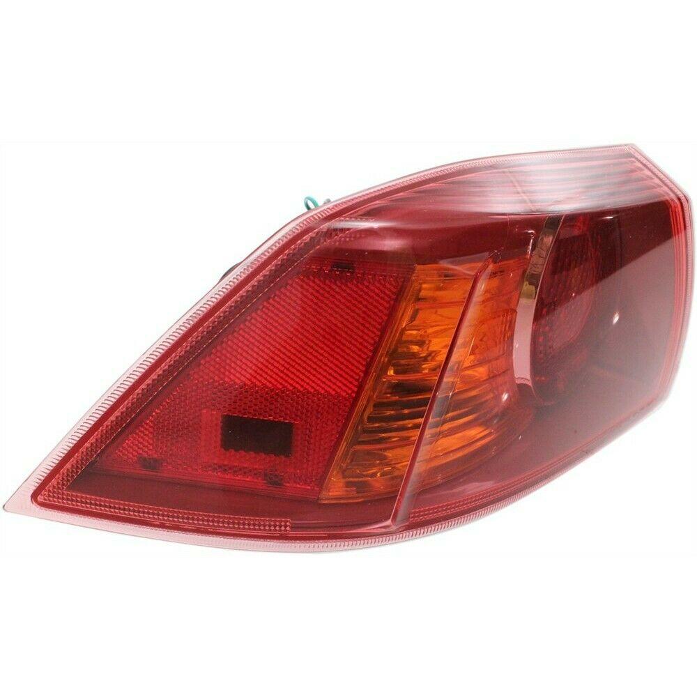 2008-2009 Mitsubishi Lancer Tail Lamp Driver Side Red Bezel , MI2804100. Exact fit for vehicle restoration.
