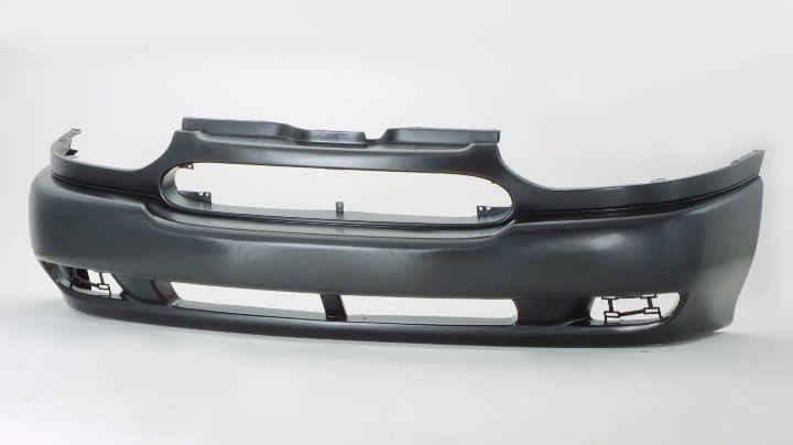1999-2000 Nissan Quest Front Bumper Primed , NI1000210. Side view of the replacement part.