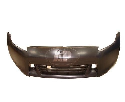 2009-2012 Nissan 370Z Front Bumper Primed , NI1000266. Exact fit for vehicle restoration.