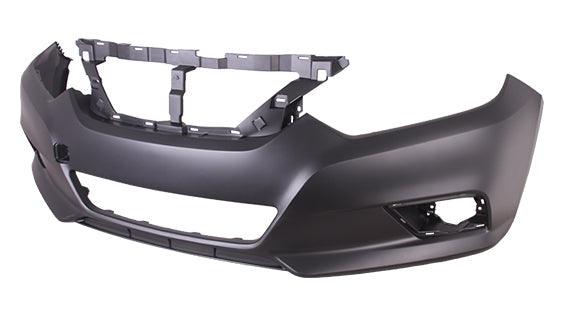 2016-2018 Nissan Altima Sedan Front Bumper Primed Without Sensor Hole , NI1000311. Durable and impact-resistant.