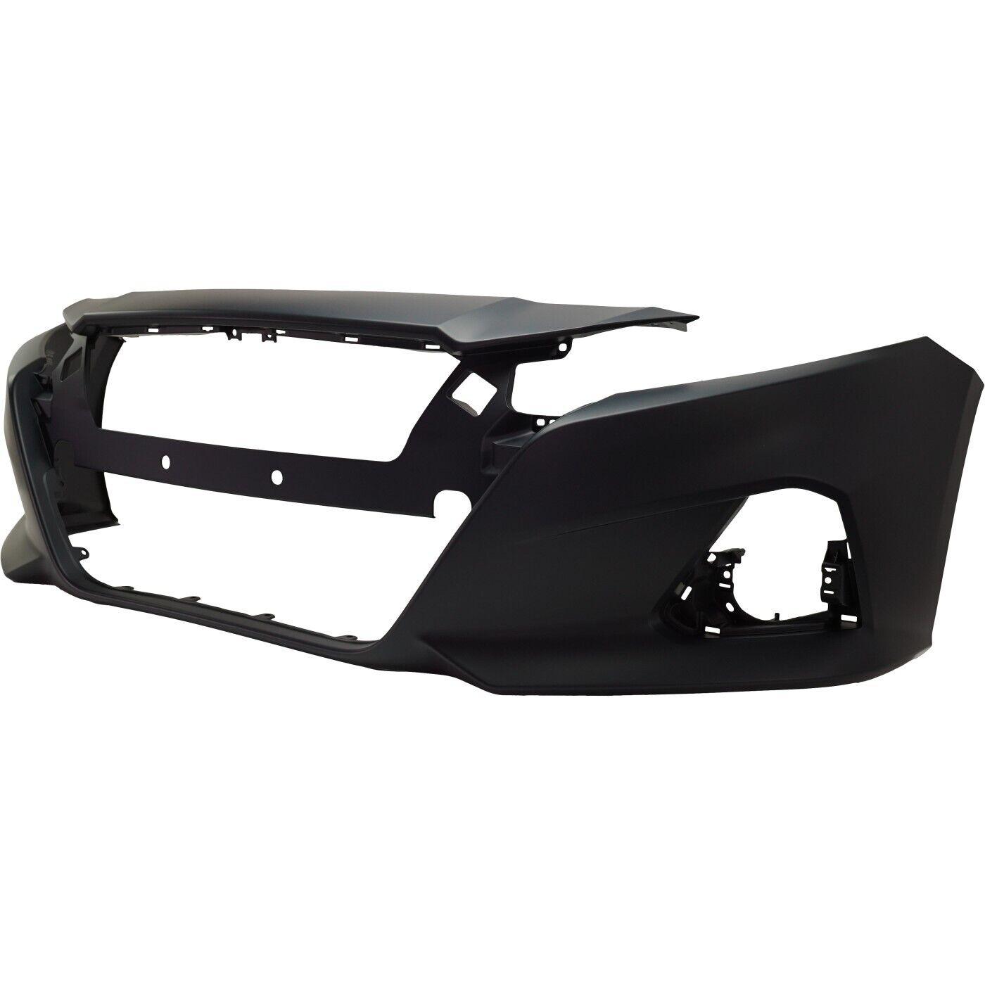 2019-2022 Nissan Altima Sedan Front Bumper Primed Without Camera S/Sl/Sv/Sr Model , NI1000324. Exact fit for vehicle restoration.