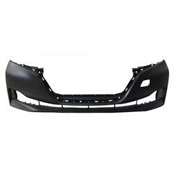 2018-2023 Nissan Leaf Front Bumper Primed With Lower , NI1000329. Professional-grade auto body part.