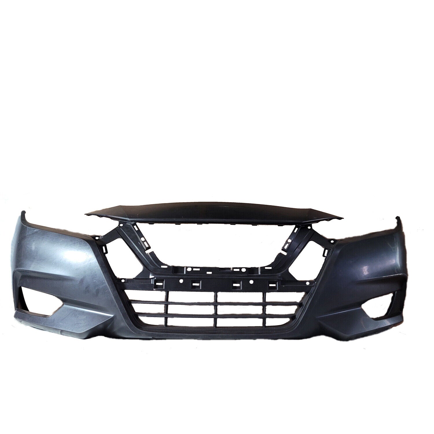 2020-2022 Nissan Versa Sedan Front Bumper Primed , NI1000333. Replacement part ready for install.